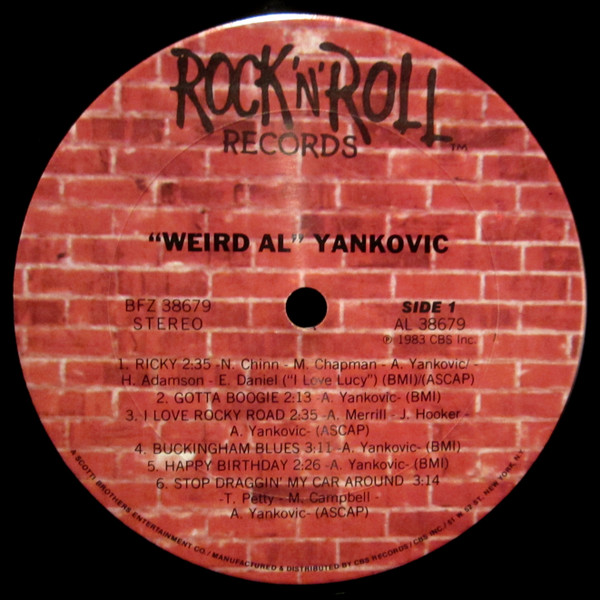 "Weird Al" Yankovic - "Weird Al" Yankovic | Rock 'N' Roll Records (BFZ 38679) - 3 "Weird Al" Yankovic - "Weird Al" Yankovic | Rock 'N' Roll Records (BFZ 38679) - 3