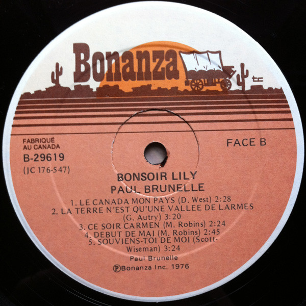 Paul Brunelle - Bonsoir Lily | Bonanza (B-29619) - 4