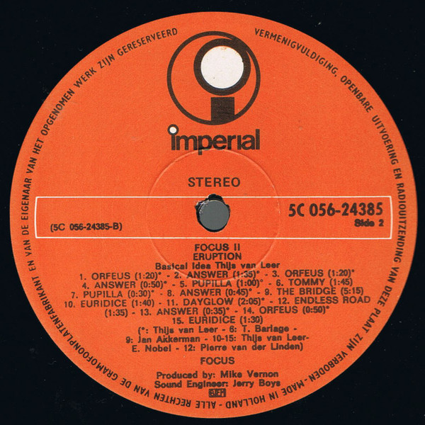 Focus - Focus II | Imperial (5C 056-24385) - 4