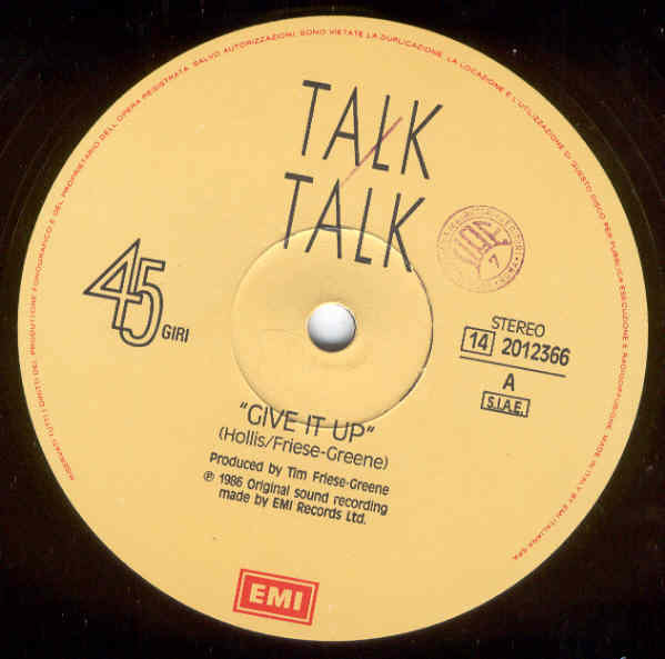 Talk Talk - Give It Up | Parlophone (14-2012366) - 3 Talk Talk - Give It Up | Parlophone (14-2012366) - 3