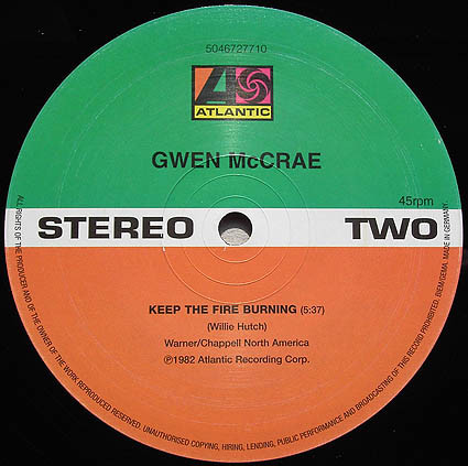 Gwen McCrae - Funky Sensation / Keep The Fire Burning | Warner Strategic Marketing (5046727710) - 4 Gwen McCrae - Funky Sensation / Keep The Fire Burning | Warner Strategic Marketing (5046727710) - 4