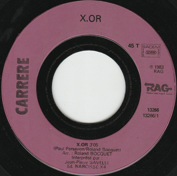 Jean-Pierre Savelli - X-OR | Carrere (13.266) - 3