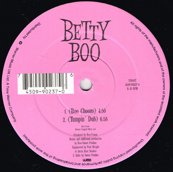 Betty Boo - I'm On My Way | WEA (YZ 693T) - 4
