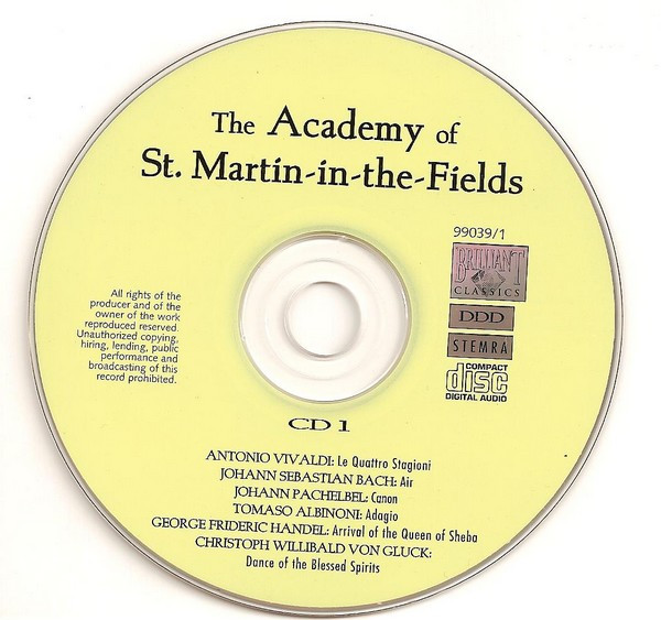 The Academy Of St. Martin-in-the-Fields - The Academy Of St. Martin-in-the-Fields | Brilliant Classics (99039) - 3 The Academy Of St. Martin-in-the-Fields - The Academy Of St. Martin-in-the-Fields | Brilliant Classics (99039) - 3