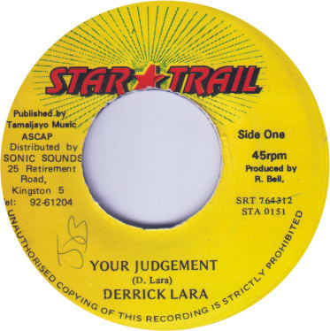 Derrick Lara - Your Judgement | Star Trail (SRT 764312)
