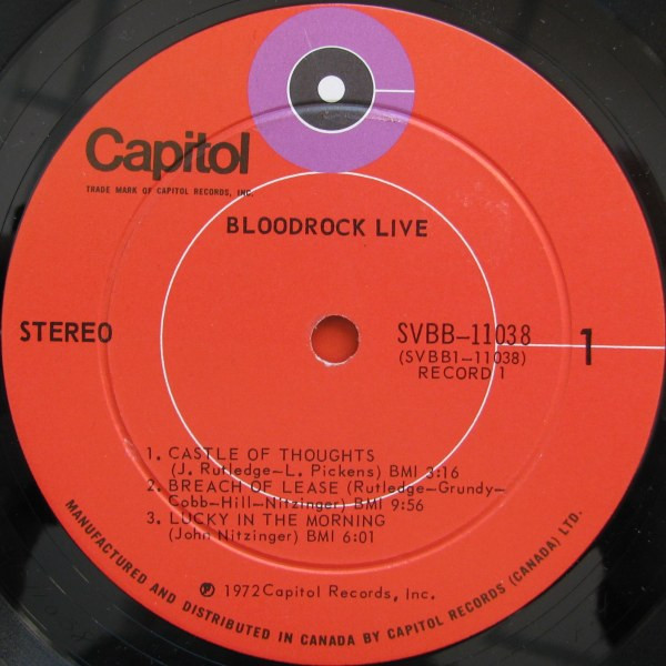 Bloodrock - Live (2LP) [Vinyl] | Capitol Records (SVBB-11038) - 3