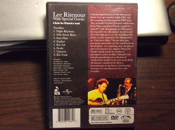 Lee Ritenour With Special Guests - Live In Montreal | L'Équipe Spectra (981 166-1) - 2 Lee Ritenour With Special Guests - Live In Montreal | L'Équipe Spectra (981 166-1) - 2
