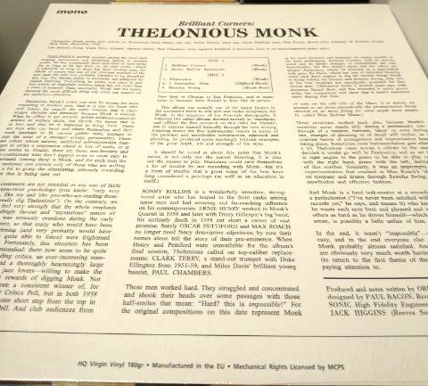 Thelonious Monk - Brilliant Corners | DOL (DOL739HB) - 2