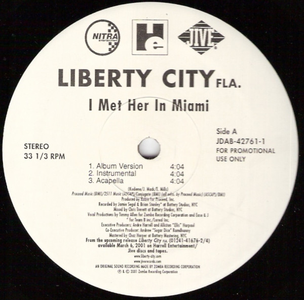 Liberty City - I Met Her In Miami | Jive (JDAB-42761-1)