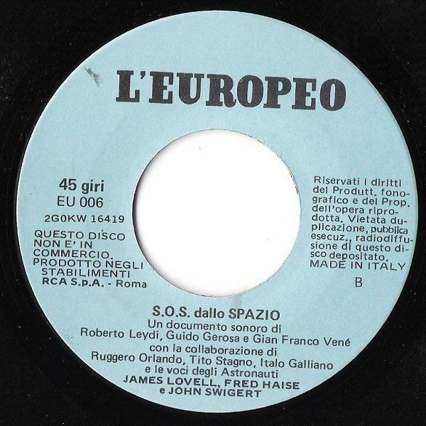 Roberto Leydi , Guido Gerosa , Gian Franco Vené - S.O.S. Dallo Spazio | L'Europeo (EU 006) - 4 Roberto Leydi , Guido Gerosa , Gian Franco Vené - S.O.S. Dallo Spazio | L'Europeo (EU 006) - 4