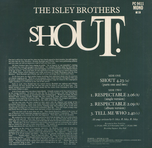 The Isley Brothers - Shout! | RCA Victor (PC 9411) - 2 The Isley Brothers - Shout! | RCA Victor (PC 9411) - 2