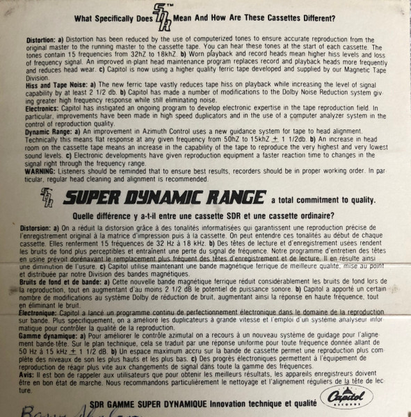 Red Rider - Neruda [Cassette] | Capitol Records (4XT-12226) - 3