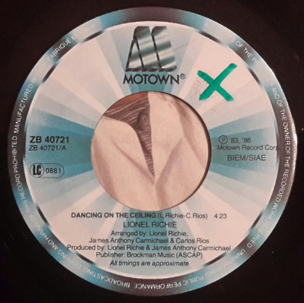 Lionel Richie - Dancing On The Ceiling | Motown (ZB 40721) - 3