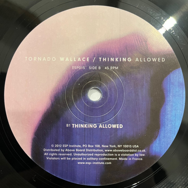 Tornado Wallace - Thinking Allowed | ESP Institute (ESP015) - 4 Tornado Wallace - Thinking Allowed | ESP Institute (ESP015) - 4