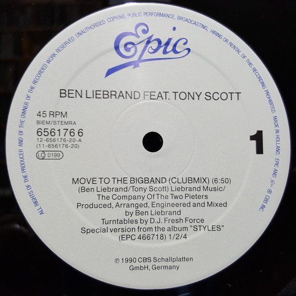 Ben Liebrand Featuring Tony Scott - Move To The Bigband | Epic (656176 6)