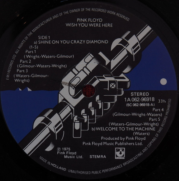 Pink Floyd - Wish You Were Here | Harvest (1C 064-96 918) - 3