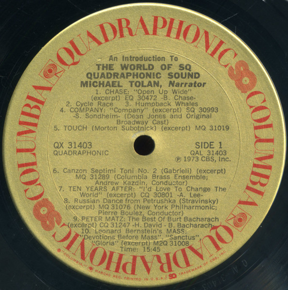 An Introduction To The World Of SQ Quadraphonic Sound