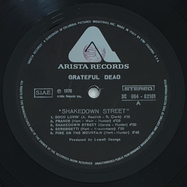 The Grateful Dead - Shakedown Street | Arista (3C064-62101) - 3 The Grateful Dead - Shakedown Street | Arista (3C064-62101) - 3