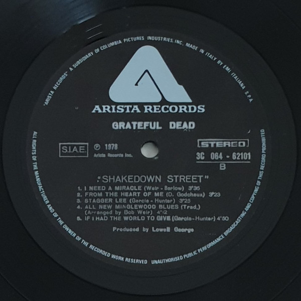 The Grateful Dead - Shakedown Street | Arista (3C064-62101) - 4 The Grateful Dead - Shakedown Street | Arista (3C064-62101) - 4