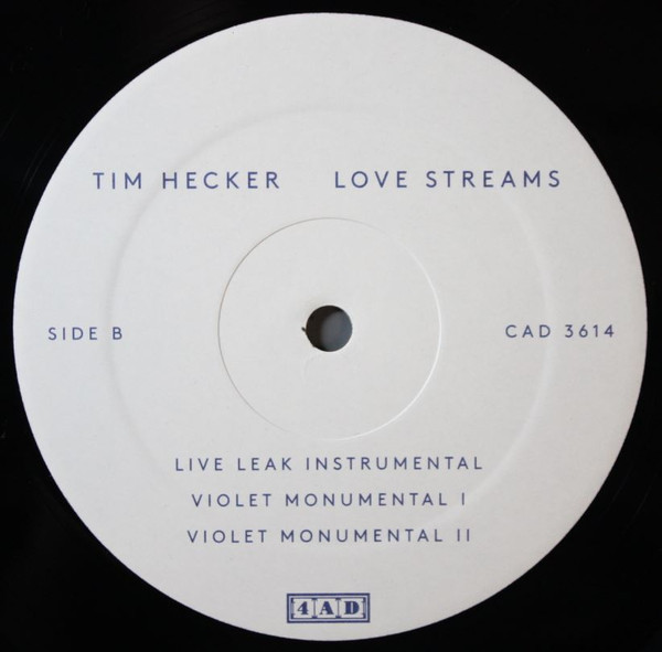 Tim Hecker - Love Streams | 4AD (CAD3614) - 4