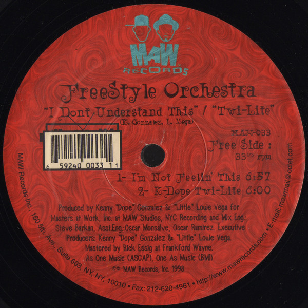 Freestyle Orchestra - I Don't Understand This / Twi-Lite | MAW Records (MAW-033) - 2 Freestyle Orchestra - I Don't Understand This / Twi-Lite | MAW Records (MAW-033) - 2