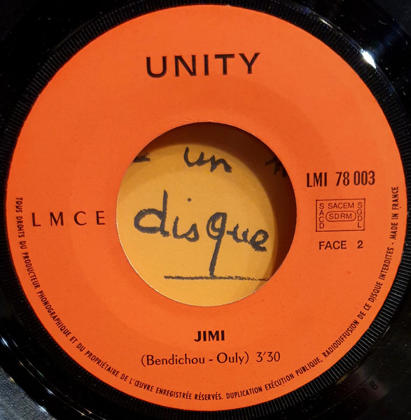 Unity - O Wa Nou Me Nou Ma / Jimi (En Hommage A Jimi Hendrix) | L.M.C.E. (LM 78 003) - 4 Unity - O Wa Nou Me Nou Ma / Jimi (En Hommage A Jimi Hendrix) | L.M.C.E. (LM 78 003) - 4