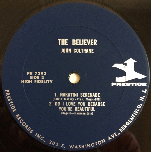John Coltrane - The Believer | Prestige (PR 7292) - 4
