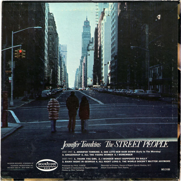 Street People - Jennifer Tomkins [Vinyl] | Musicor Records (MS 3189) - 2