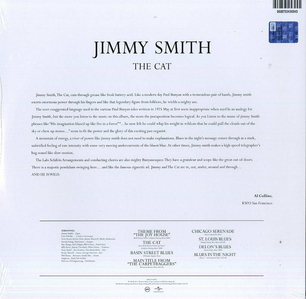 Jimmy Smith - The Cat | Verve Records (MV 2065) - 2