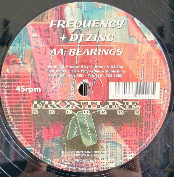 Frequency + DJ Zinc - White On Black / Bearings | Frontline Records (FRONT040) - 2 Frequency + DJ Zinc - White On Black / Bearings | Frontline Records (FRONT040) - 2