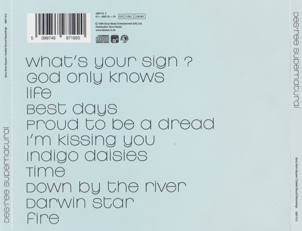 Des'ree - Supernatural | Sony Soho Square (489719 2) - 2