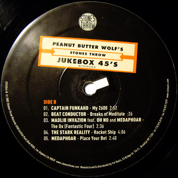Peanut Butter Wolf - Peanut Butter Wolf's - Stones Throw - Jukebox 45's | Stones Throw Records (STH2044) - 4 Peanut Butter Wolf - Peanut Butter Wolf's - Stones Throw - Jukebox 45's | Stones Throw Records (STH2044) - 4