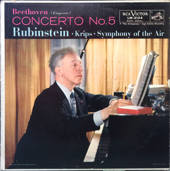 Ludwig van Beethoven , Arthur Rubinstein , Josef Krips , Symphony Of The Air - Concerto No. 5 (Emperor) | RCA Victor Red Seal (LM-2124) - main Ludwig van Beethoven , Arthur Rubinstein , Josef Krips , Symphony Of The Air - Concerto No. 5 (Emperor) | RCA Victor Red Seal (LM-2124) - main