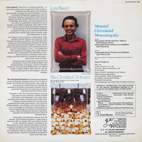 Lorin Maazel , The Cleveland Orchestra , Modest Mussorgsky - Pictures At An Exhibition / Night On Bald Mountain | Telarc (10042) - 4