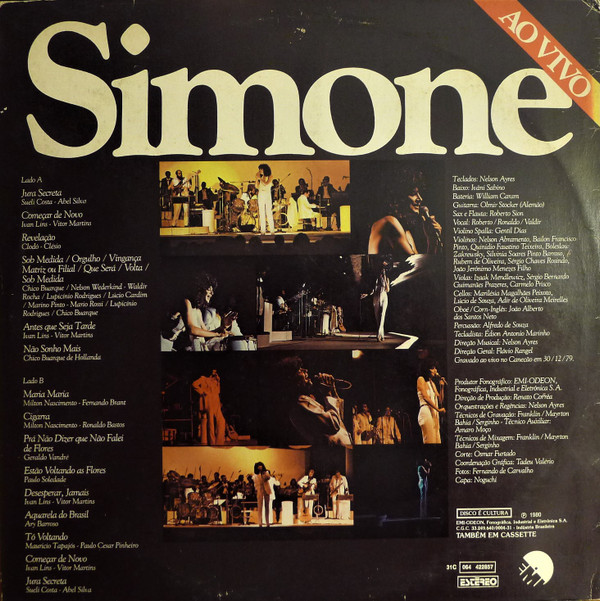 Simone - Simone Ao Vivo (Show Gravado no Canecão em 30-12-79) | EMI (31C 064 422857) - main Simone - Simone Ao Vivo (Show Gravado no Canecão em 30-12-79) | EMI (31C 064 422857) - main