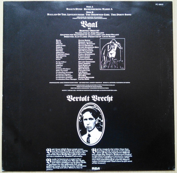 David Bowie - David Bowie In Bertolt Brecht's Baal | RCA Victor (PC 8902) - 3