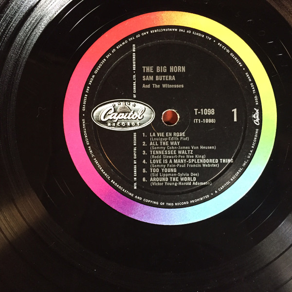 Sam Butera And The Witnesses - The Big Horn | Capitol Records (T1098) - 3