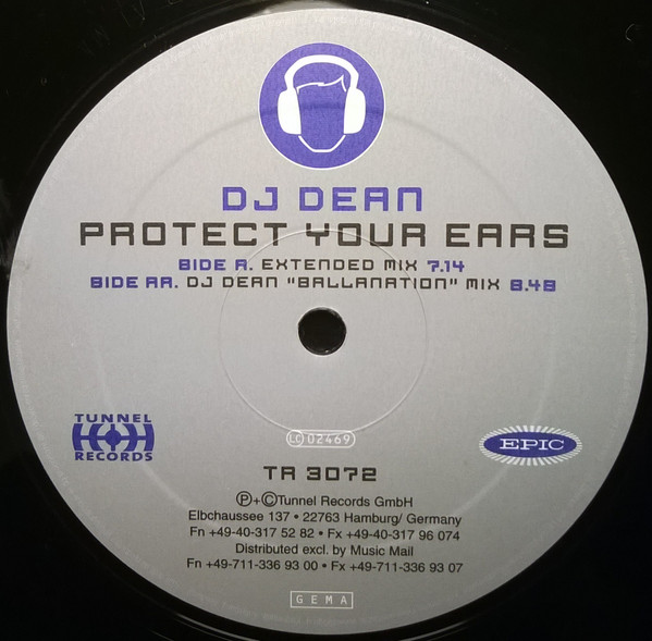 DJ Dean - Protect Your Ears | Tunnel Records (TR 3072) - 3