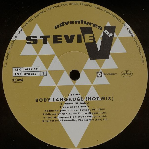 Adventures Of Stevie V. - Body Language (Remix) | Mercury (MERXR 331) - main