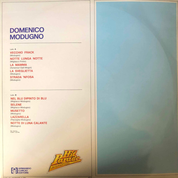 Domenico Modugno - Modugno | Armando Curcio Editore (HP-30) - 2