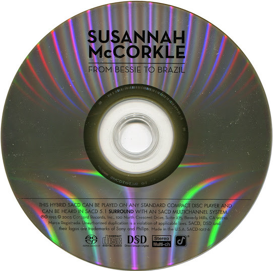 Susannah McCorkle - From Bessie To Brazil | Concord Jazz (SACD-1017-6) - 3