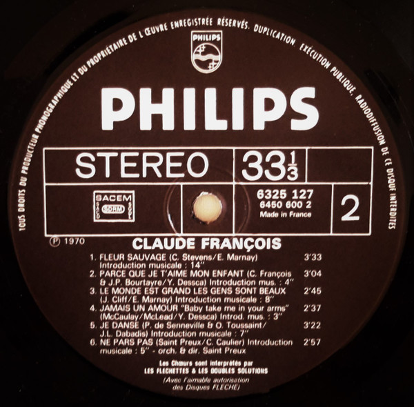 Claude François - Claude François | Philips (6325 127) - 4 Claude François - Claude François | Philips (6325 127) - 4