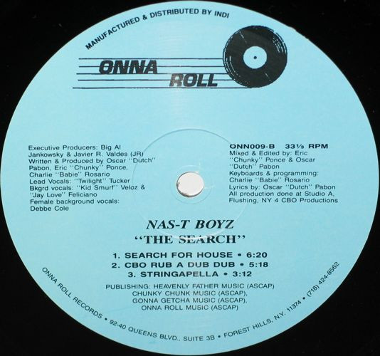 Nas-T Boyz - The Search | Onna Roll (ONN009) - main