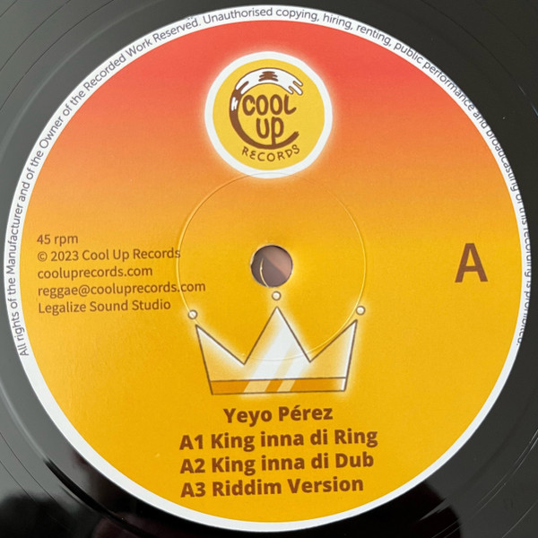 Yeyo Perez & Coronel Brown - King Inna Di Ring / Burning In Flames | Cool Up Records (COOLUP12007) - 3