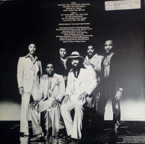 The Isley Brothers - Harvest For The World | Epic (EPC 81268) - 2