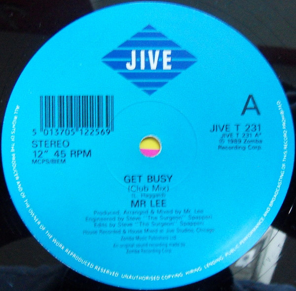 Mr. Lee - Get Busy | Jive (JIVE T 231) - 2