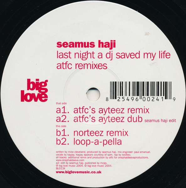 Seamus Haji - Last Night A DJ Saved My Life (ATFC Remixes) | Big Love (BL013X)