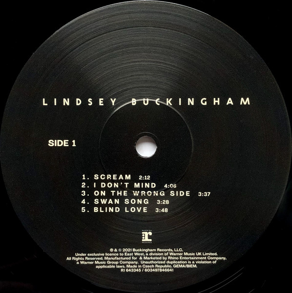 Lindsey Buckingham - Lindsey Buckingham | Reprise Records (R1 643345) - 3 Lindsey Buckingham - Lindsey Buckingham | Reprise Records (R1 643345) - 3
