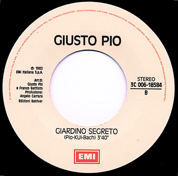 Giusto Pio - Legione Straniera | EMI (3C 006-18584) - 4 Giusto Pio - Legione Straniera | EMI (3C 006-18584) - 4