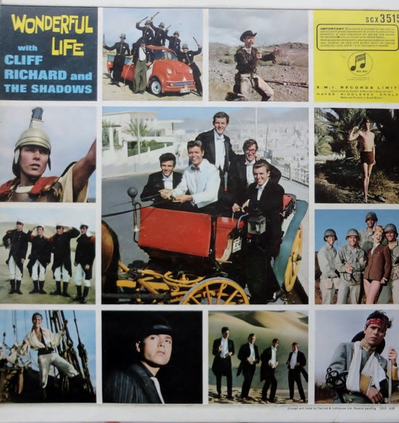 Cliff Richard & The Shadows - Wonderful Life | Columbia (SCX 3515) - 2